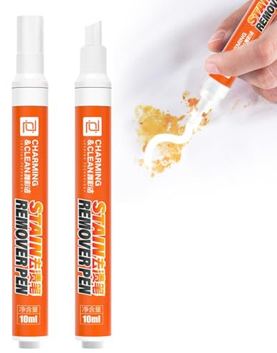 Instant Stain Remover Pens, 2Pcs Multipurpose Wash Free Stain Remover Pens Travel Stain Remover Pen Quick Effect And Drying, Travel Pocket Size