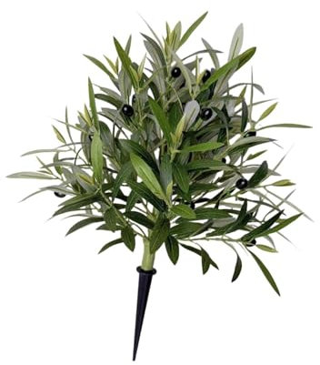 kowaku Albero Artificiale di Ulivo Topiario con Picchetto da Terra per Fioriera da Cortile O Portico Anteriore