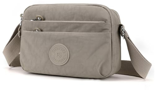 Kommodum - Borsa Tracolla Donna Borsetta Tracolla Sportiva Casual Borsa leggera a Spalla Multitasche Crossbody Bag in Nylon Impermeabile KM33