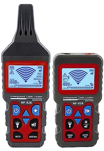 Underground Cable Tester Wire Locator Circuit Tracer Metal Pipe Detector Circuit Breaker Finder - Detects Wall & Underground Wires Cables Water Gas Pipeline Paths