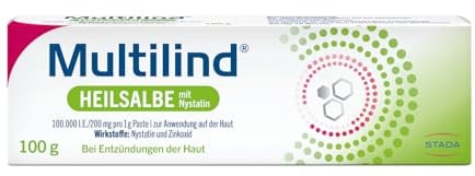 Multilind® Wund- und Heilsalbe bei wunder und entzündeter Haut mit Zinkoxid und Nystatin, 100g