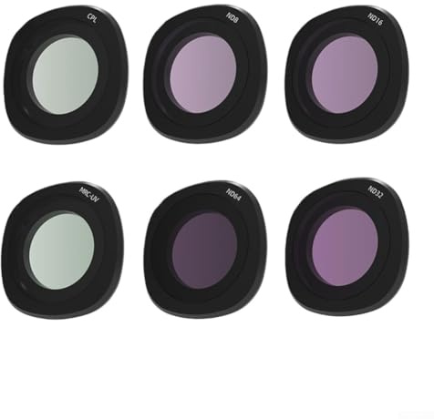 ND-Filter für DJI NEO 2, UV CPL ND8 ND16 ND32 Filterset, Premium Optisches Glasobjektiv Zubehör für Drohnen Fotografie Schwarz (D)