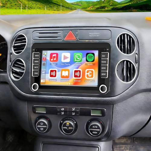 2+32G Android 13 Autoradio Stereo per VW Tiguan 2009-2011 con Wireless Carplay Android Auto, 2 Din 7 pollici Touch Screen Radio Bluetooth Multimediale con navigazione GPS WiFi Backup Camera