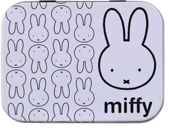 Home-Flair Kinder Pflaster-Box mit 24 bunten Motiv-Pflastern in Metalldose – Hautfreundlich & Wasserabweisend – Motive: Paw Patrol, Hello Kitty oder Glücksbärchis (miffy, 3 Boxen)