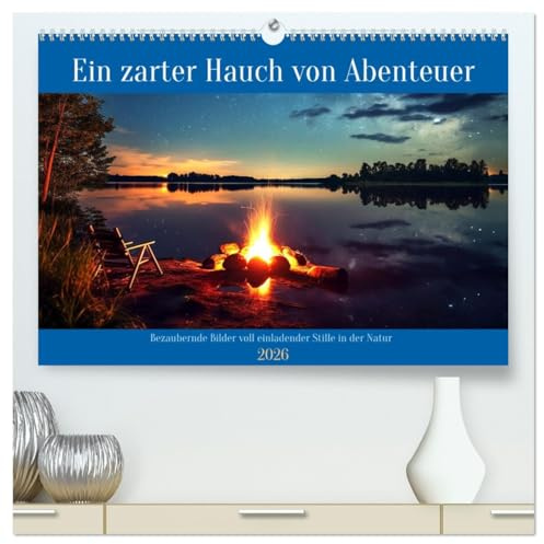 Ein zarter Hauch von Abenteuer (hochwertiger Premium Wandkalender 2026 DIN A2 quer), Kunstdruck in Hochglanz: Eine Hommage an Flucht aus dem lauten Alltag in die Natur (CALVENDO Natur)