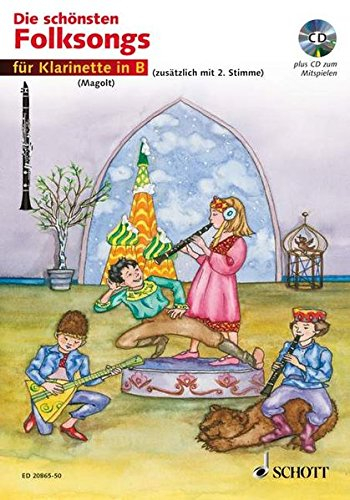 Die schönsten Folksongs: 1-2 Klarinetten. Ausgabe mit CD.