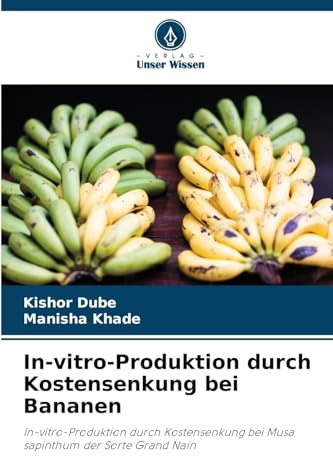 In-vitro-Produktion durch Kostensenkung bei Bananen: In-vitro-Produktion durch Kostensenkung bei Musa sapinthum der Sorte Grand Nain