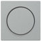 Schneider Electric Merten Zentralplatte mit Drehknopf, Drehdimmer, Dredimmereinsatz, System M, aluminium, Artikelnummer MEG5250-0460