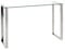 HAKU Möbel Console Acier INOX, INOX, Verre trempé 8 mm - Dim.: L 120 cm x H 78 cm x P 40 cm, Style: Modern