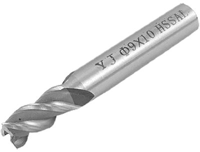 sourcing map Aluminium Eisen Fräsen 3 Flöte 9 mm Durchmesser Fräser Bit de