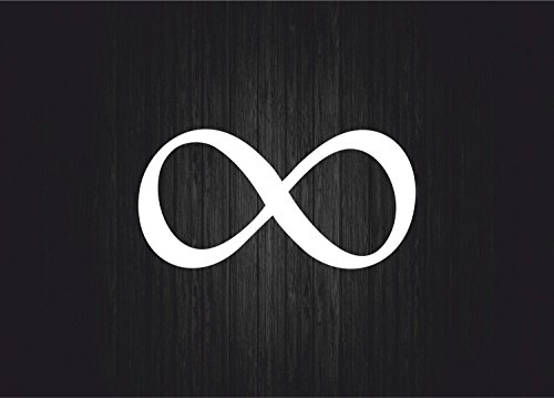 Akachafactory Aufkleber Sticker Auto Motorrad Zeichen unendlich Tuning Infinity Symbol R2