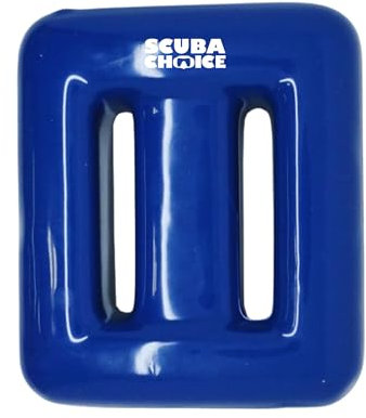 Scuba Choice Blue Vinyl Coated Diving Lead Weights, 2LB