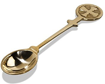 Weihrauchlöffel Messing Gold 10 cm