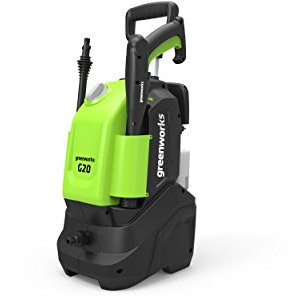 Greenworks Tools 5103907UK G20 110 Bar Follow Me Pressure Washer, 1400 W, 240 V, Green