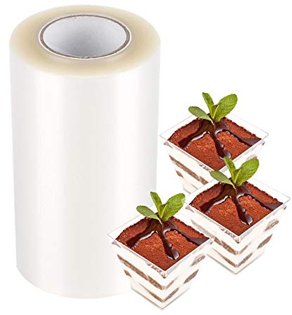 Haofy Cake Collars, Clear Cake Acetate Strips, Transparent Surrounding Roll, Baking Acetate Sheets Roll for DIY Chocolate Mousse Decorating(8cm*10m)