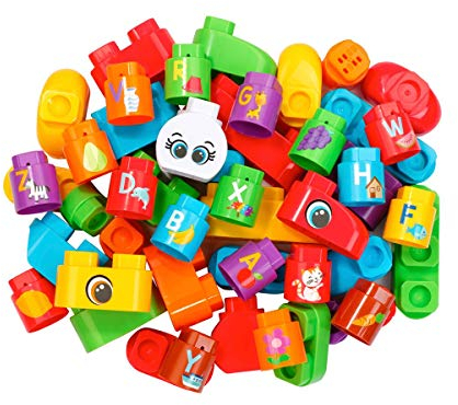 Vtech 80-608704 BlaBlaBlocks Erweiterungsset 50 bunte Blöcke Babyspielzeug, Mehrfarbig