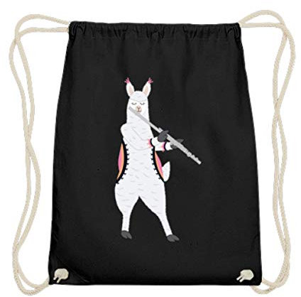 Chorchester ideale per flauto e fan dell'alpaca – Gymsac di cotone, Nero (Nero ), 37cm-46cm