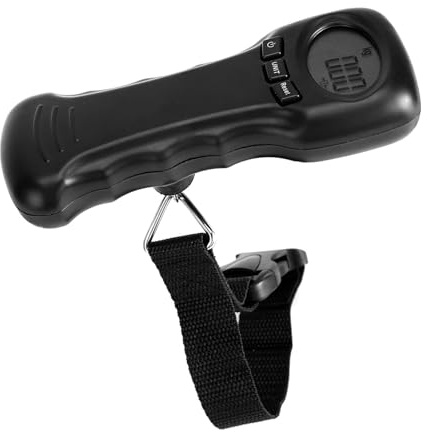 Electronic Scale LCD Digital Display Portable Luggage Scale – 50kg/110lb, Tare Function, Auto-Lock Weight, Compact & Travel-Friendly for Frequent Flyers