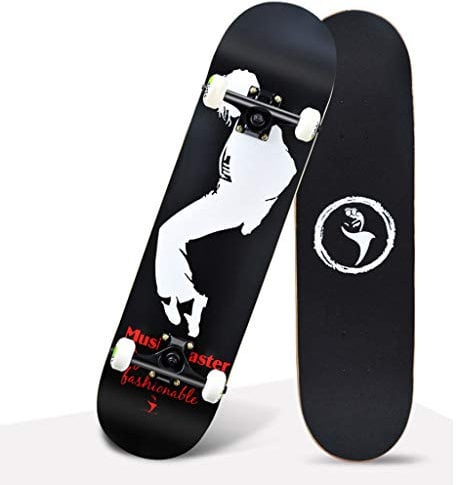 Lgan Skateboard Komplettboard,31x8in Ahorn E Longboard,Erwachsene Jugendliche Skateboard Deck,Straße Penny Board (Color : BB)