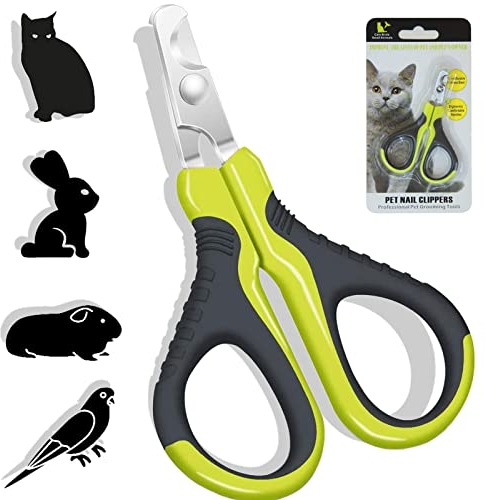 Alinana Coupe Griffes Chat Professionnels, Coupe-Ongle Chat Courbés en Acier Inoxydable pour Lapins Nain, Petits Animaux