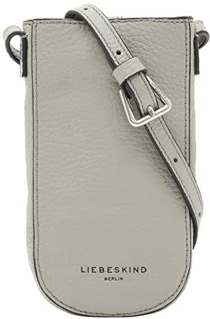 Liebeskind Berlin Damen Naomi Heavy Pebble Mobile Pouch - Accessoires Neck Accessories, Titan, Onesize (HxBxT 19cm x 10cm 1.5cm) EU