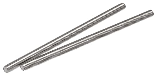sourcing map 2 Stück Voll Gewindestange M10 x 200mm 304 Edelstahl Rechtsgewinde