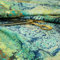 Redbrick Mill Fabrics Weicher, bedruckter Samt-Patchwork-Damast-Polsterstoff mit traditionellem Muster, meterweise (blau, pro Meter)