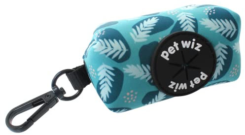 Kotbeutelhalter, leicht zu reinigendes Material und lustige Designs Mit Reißverschluss und Clip zur einfachen Befestigung an der Leine. Praktischer Kotbeutelspender inklusive Rolle von Beuteln