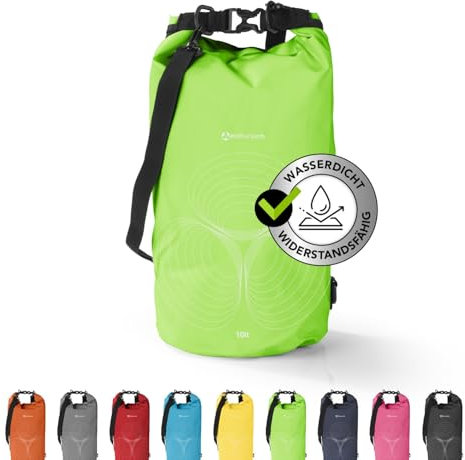 #DoYourSports Dry Bag Tasche 5L grün | Wasserdichter Rucksack | Wasserfester Beutel & Packsack | Drybag ideal für Boot, Kajak, Angeln und Camping