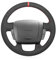 MEWANT Lenkradbezug für Peugeot Boxer für Citroen Jumper für FIAT Ducato Hand Nähen Lenkradhülle aus Suede
