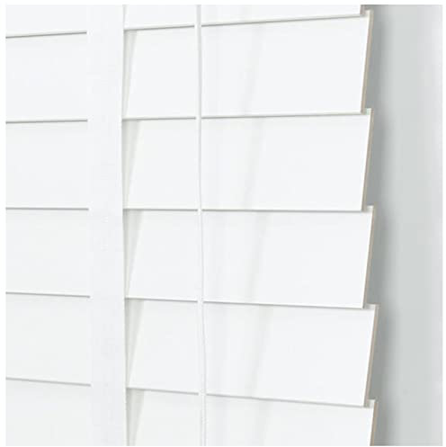 Venezianische Jalousie Aus Massivholz, Horizontale Jalousette Aus Holz, Weiße Fenster Jalousie, Sichtschutzrollos, Wasserdichte/isolierende Jalousien, Für Innen-/außenbereich,120x220cm/47*86.5in