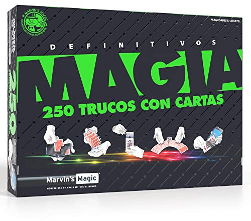 Marvin's Magic - 250 Trucos de Cartas Mágicos Definitivos - Juguetes para Niños Cumpleaños - Set de Magia con Trucos de Cartas para Mayores de 8 Años
