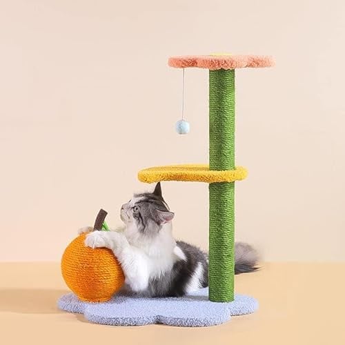 Happy&Polly Árbol Rascador para Gatos: Torre de Gatos pequeños con Sisal Postes Rascador - Altura 68cm