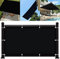Sunsegel Rechteckig Wasserdicht 4 x 5 m UV-beständig Markise Zaun Vielen Größen mit Spannseilen für Patio Hinterhof Rasengarten, Schwarz