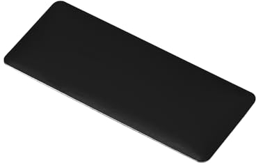PATIKIL 2 x1 Eloxiertes Aluminium mit Lasergravur, 10er-Pack selbstklebendes Schild, personalisiertes Blankoschild für DIY-Laserdruck, schwarz