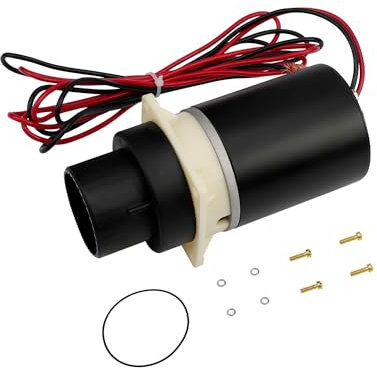 Jabsco Pump Macerator, 37072-0092, Marine Toilet Motor Assembly Kit, Compatible with Jabsco 37045, 37245, 37055, 37255, 37075, 37275, Boat Yacht Quiet Flush Toilet Electric Macerating, 12-Volt/12v