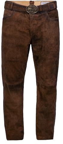 Edelnice Trachtenmode hochwertige Lange Trachtenlederhose Robin aus Ziegenleder Gr. 56