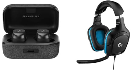 Sennheiser Momentum True Wireless 3 – Bluetooth-In-Ear-Ohrhörer Graphit & Logitech G432 kabelgebundenes Gaming-Headset