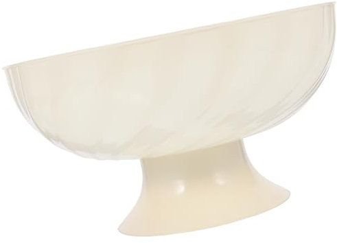 Zerodeko Elegant Footed Fruit Bowl with Draining Design Vintage Style Serving Tray for Home Kitchen Restaurant Capacity Appetizer Dessert Holder