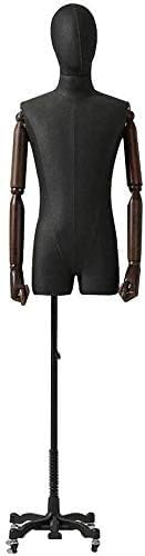 DZYHFCO Weibliche Schaufensterpuppe, Torso, männliche Schaufensterpuppe, Torso-Körper, realistisch, menschlicher Torso-Kleid, höhenverstellbare Hose, 2 Farben, weibliche Schneiderpuppe