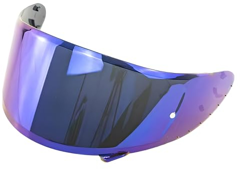 Guajiro - Visier Kompatibel mit SHOEI CWR - NXR - RYD - XSPIRIT 3 - Z7 - Rf1200 - X14 | Motorradhelmscheibe mit Pinlock-Antibeschlaghalterung und Abreißsystem | Verstärktes Polycarbonat (Blau)