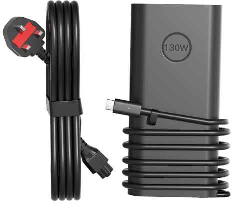 130W USB C Charger for Dell Precision Series 3470 3480 3490 3540 3541 3550 3551 3560 3561 3570 3571 3580 3581 3590 5470 5480 5490 5550 5560 5570 5680 5750 5760 5770 5530 2 in 1 P91F P92F P104F Laptop