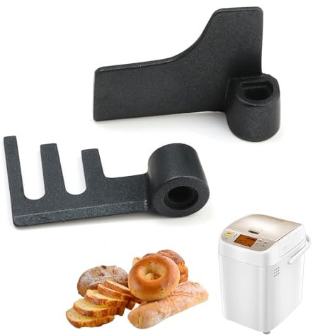 2 Stück Brotbackmaschine Paddel für Panasonic-Brotmacher, flaches Knetpaddel, Roggenknetpaddel, Teflonbeschichtete Brotknetklinge, Mischriemen-Set für Panasonic SD256, SD257, SD2511, SD2510, SD2500,