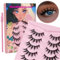 AKARA Faux Cils Naturel 7 Paires 3D Faux Cils Volume Russe False Mink Cils (3D-BN12)
