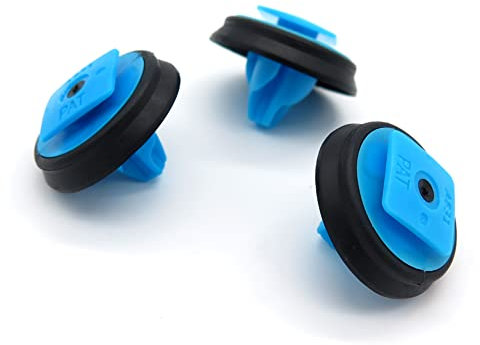 VVO Fasteners- Clip Blu in Plastica. Per Estensione e modanatura del passaruota anteriore. Compatibile con Fiat 500X, Panda Cross, (10 pezzi)
