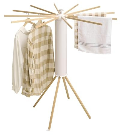 JOOM Étendoir à Linge Portable et Pliable à Quatre Pieds, pour économiser de l'espace – Séchoir à Linge Pliable pour Balcon, Chambre à Coucher, Solide, Invisible