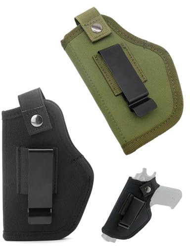 ZEXIJOW 2 Artikel Universal IWB Holster,Herren/Damen Holster,Gürtelholster,Pistolenholster,Taktisches Pistolenholster,Holster,Verdecktes Tragen,Trainings-Waffenholster,Abnehmbares Gürtelholster