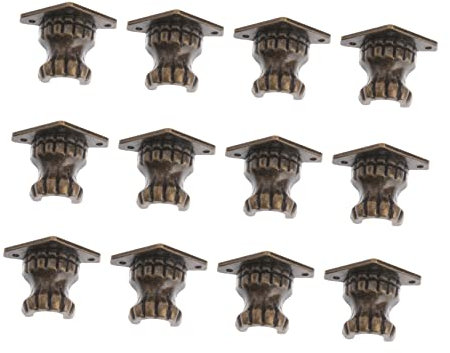 Holibanna Lot de 20 Pieds De Support en Bois pour Boîte À Bijoux Style Rétro Vintage Décoration Antique
