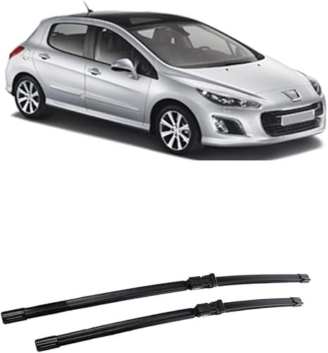 Coche Escobilla Limpiaparabrisas para Peugeot 308 308SW 308CC MK1 T7 2007-2013 Juego de Parabrisas Escobillas Parabrisas Ventana Cepillo de Lluvia