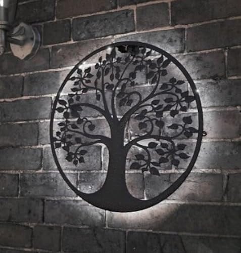 Garden Greatness - Tree of Life Solar Wall Art Light, Garden Light, Tree of Life, Garden Solar